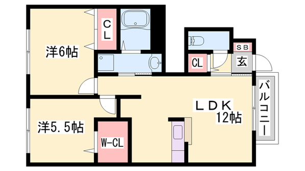 コンフォートテクノⅢの物件間取画像